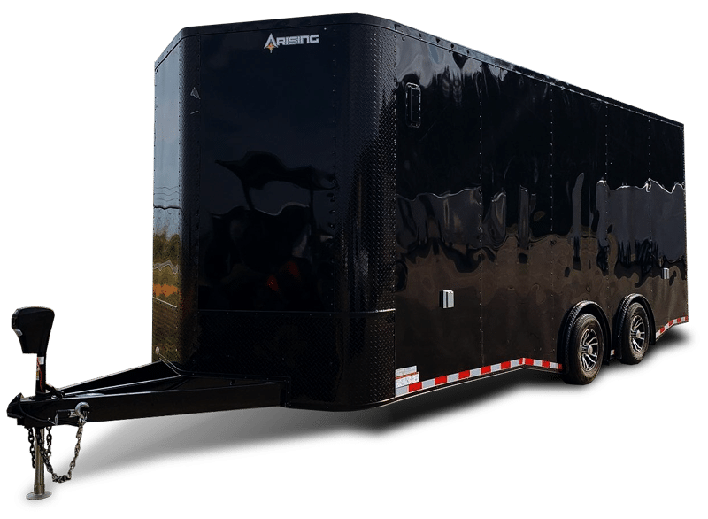 black enclosed cargo trailer cut out